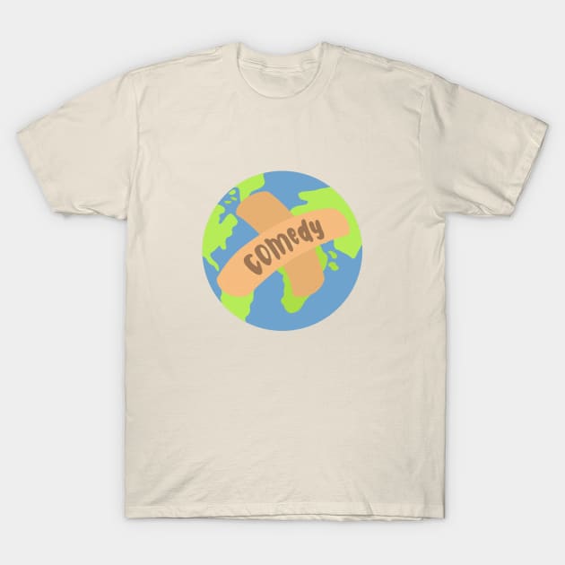 Healing the world with comedy T-Shirt by claysus